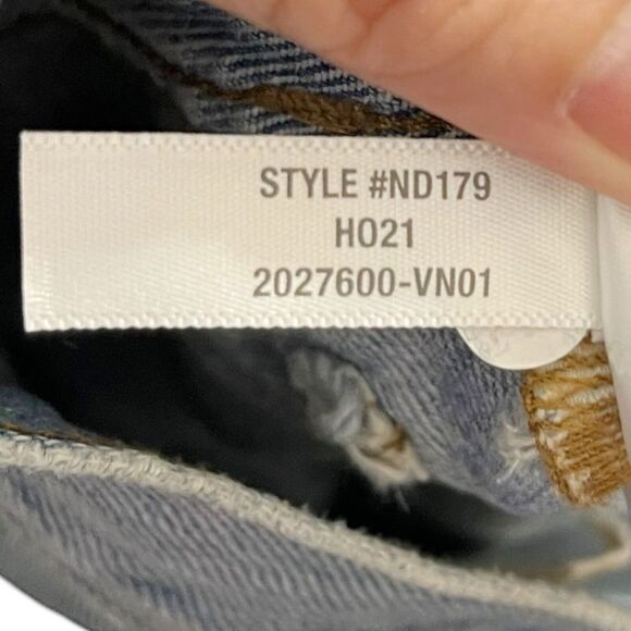 Madewell Denim Shorts Steenwick Wash High Rise Distressed Size 24 - Picture 9 of 9